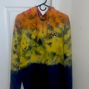 PRPS tie dye Hoodie Large